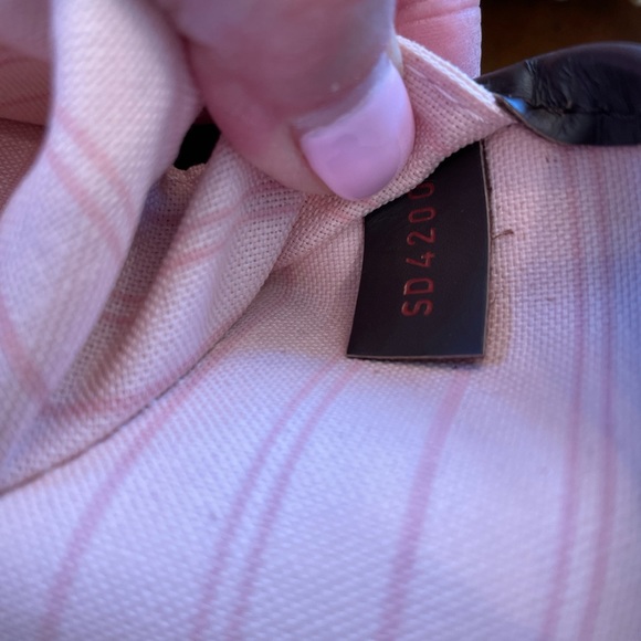 **SOLD**Louis Vuitton Neverfull MM Damier Ebene Ballerine Pink Tote Handbag EUC - Picture 13 of 15